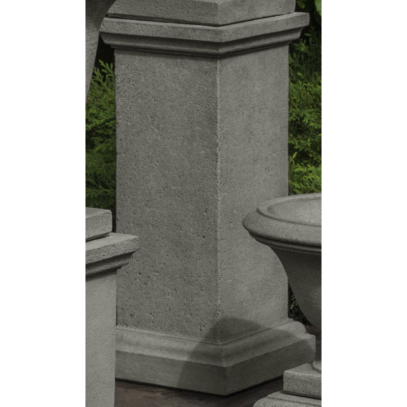 Wolcott Pedestal, 22.5'' H x 10.25'' W x 10.25'' D, Aged Limestone