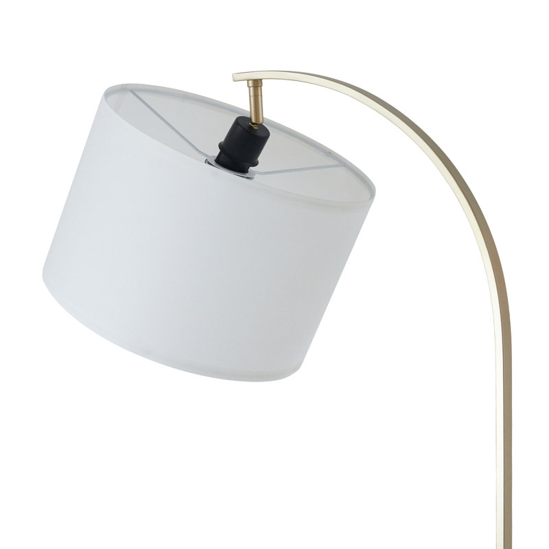Lampe sur pied arquée 65 po Danna, Blanc