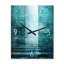 Porte à l'autre côté turquoise Riverside - Horloge murale abstraite à collage moderne-99634175