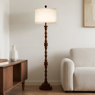 62“ Traditional Resin Floor Lamp with Bulb