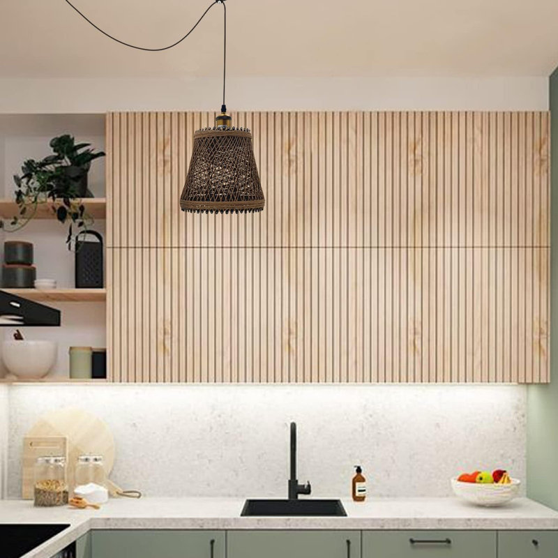 1 - Light Brown Single Pendant