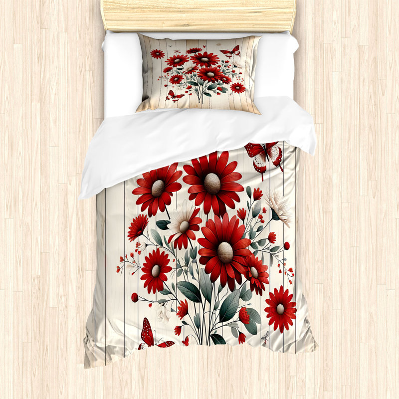 Rustic Duvet Cover, Twin Duvet Cover + 1 Standard Shams