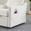 Fauteuil pivotant avec tissu chenille doux