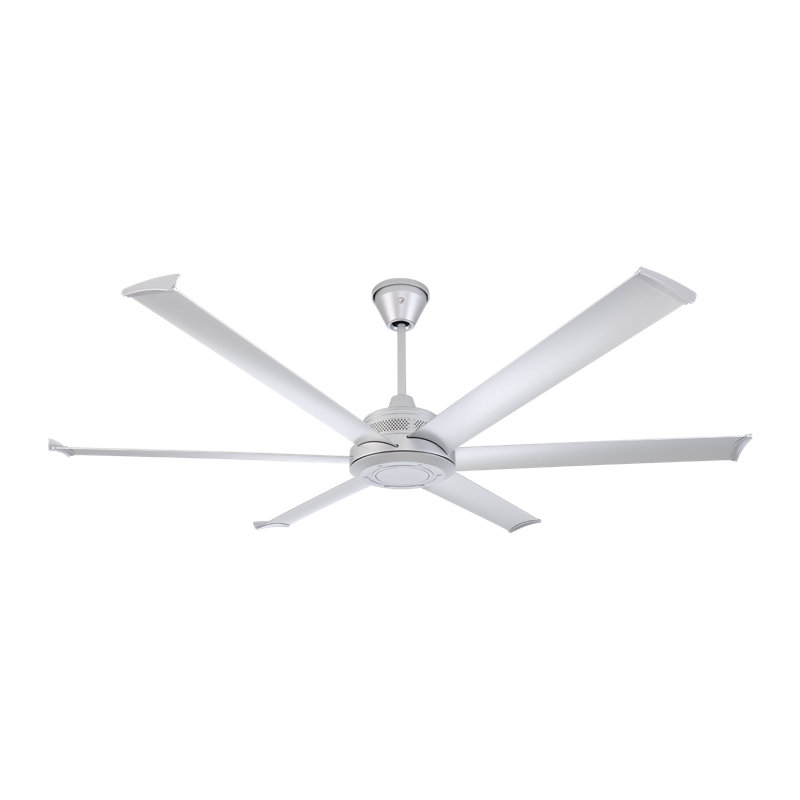 Mammoth Ceiling Fan, No Light, Silver, 72" Wide