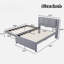 Lit plateforme avec lit gigogne multifonctionnel Castries Upholstery-590011614