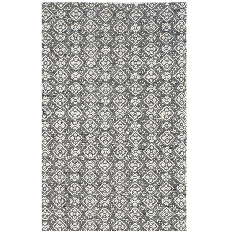 Kilim Hand Woven Wool Geometric Rug, Rectangle 4' x 6'