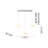 3-Light Chrome Steel LED Chandelier With White Acrylic Shades