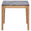 Table de bout carrée grise et en chêne clair SmartTop