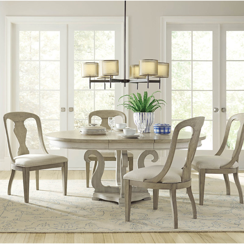Oakman Extendable Pedestal Dining Set