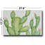 Art mural sur toile Green Cactus Garden