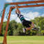 Backyard Discovery Skyfort II Cedar Wood Climbing Frame with 2 x Swings, Trapeze, Monkey Bars and Slide