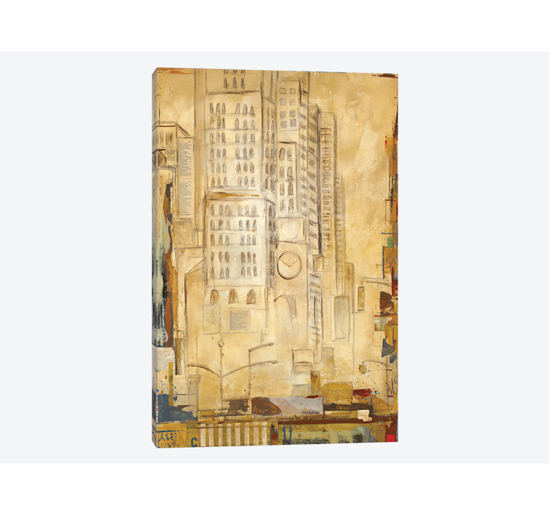 «Tracks I» par Kelsey Hochstatter, reproduction sur toile tendue, H 26 po x l 18 po x P 1,5 po