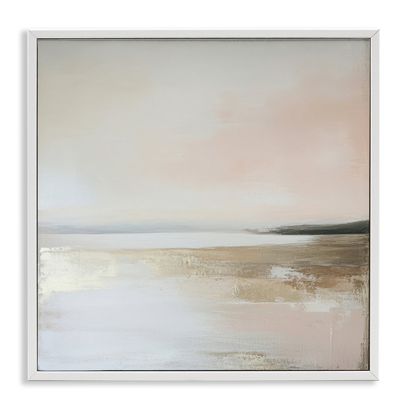 Giclée encadrée Mute Landscape Hidden Coast, design par Petal Prints Design, H 12 po x l 12 po