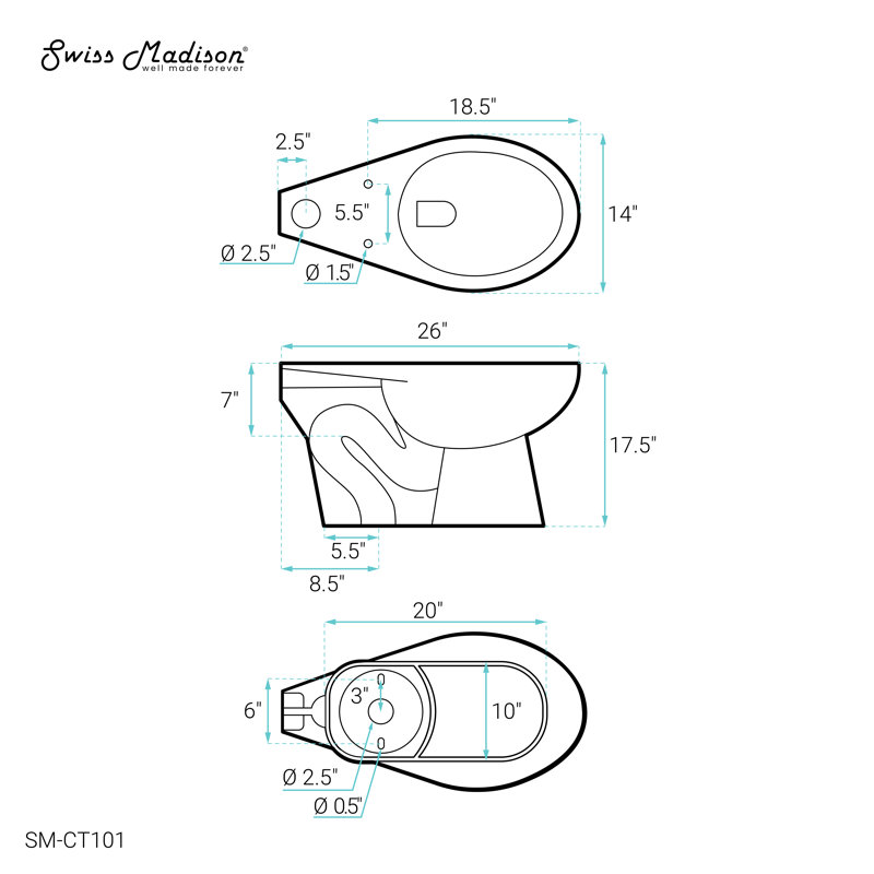 Cuvette de toilette Sirene