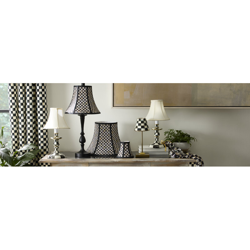 Courtly Check LED Rechargeable Cafe Table Lamp