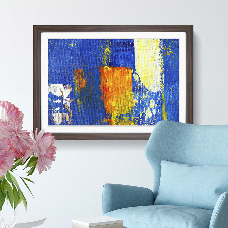 Abstract Vol.38 by S.Johnson - Framed Print, Walnut Framed, 62cm H x 87cm W x 2cm D