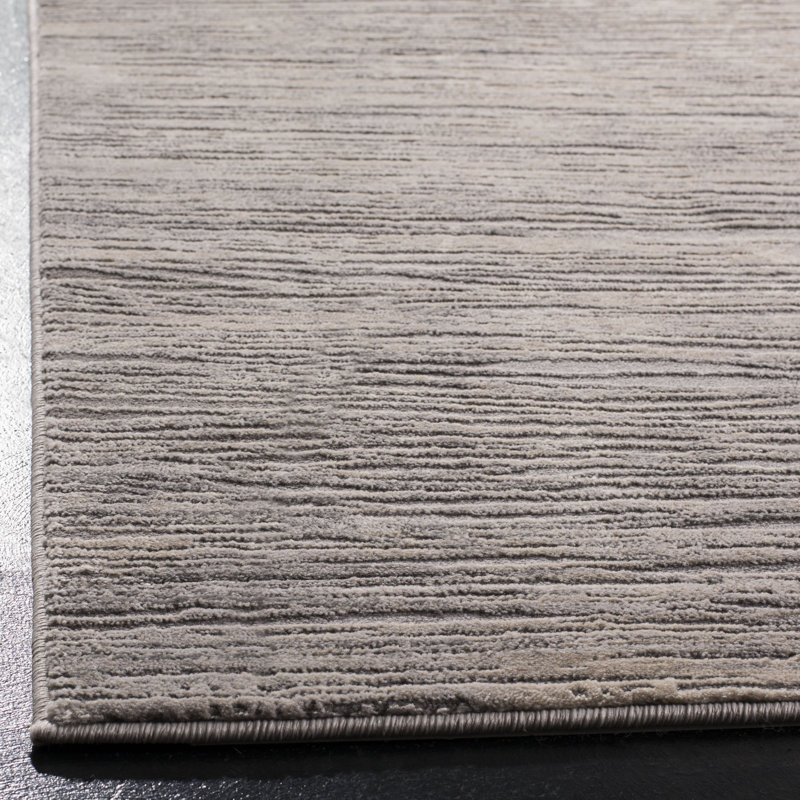 Tapis ivoire / gris Edvin, Rectangle 6 pi 7 po x 9 pi