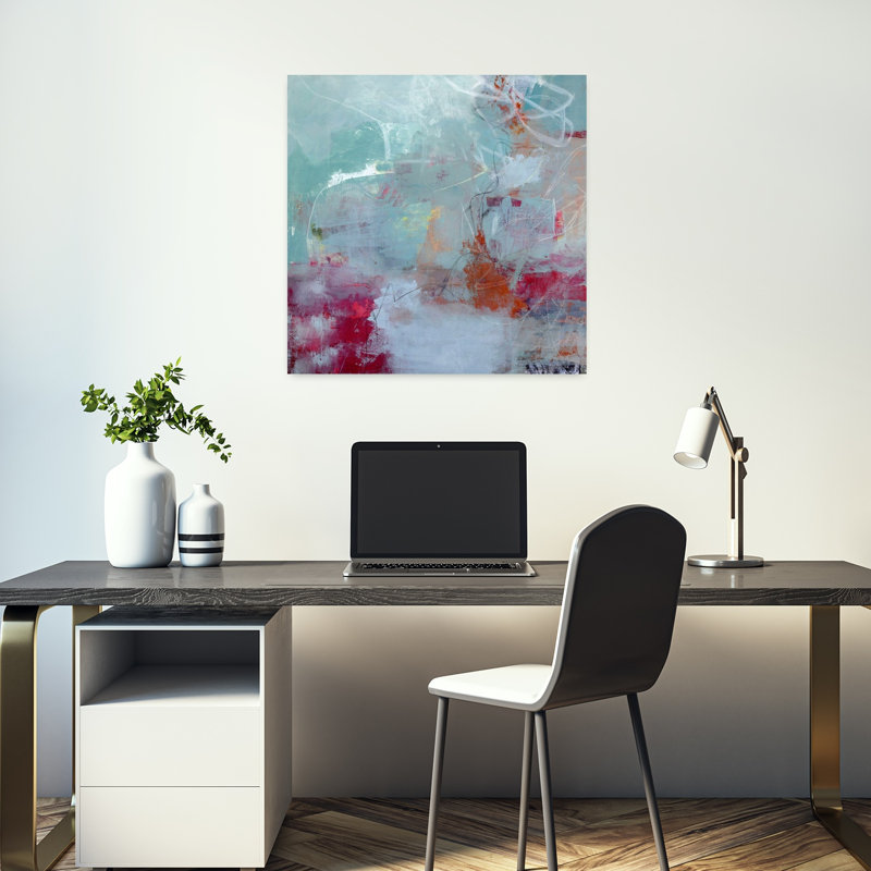 Tranquility, art abstrait contemporain, H 18 po x l 18 po
