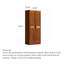 Tablettes suspendues fonctionnelles en bois pour garde-robe