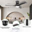 Ventilateur de plafond à 3 pales avec télécommande et ensemble d'éclairage inclus Chrisel