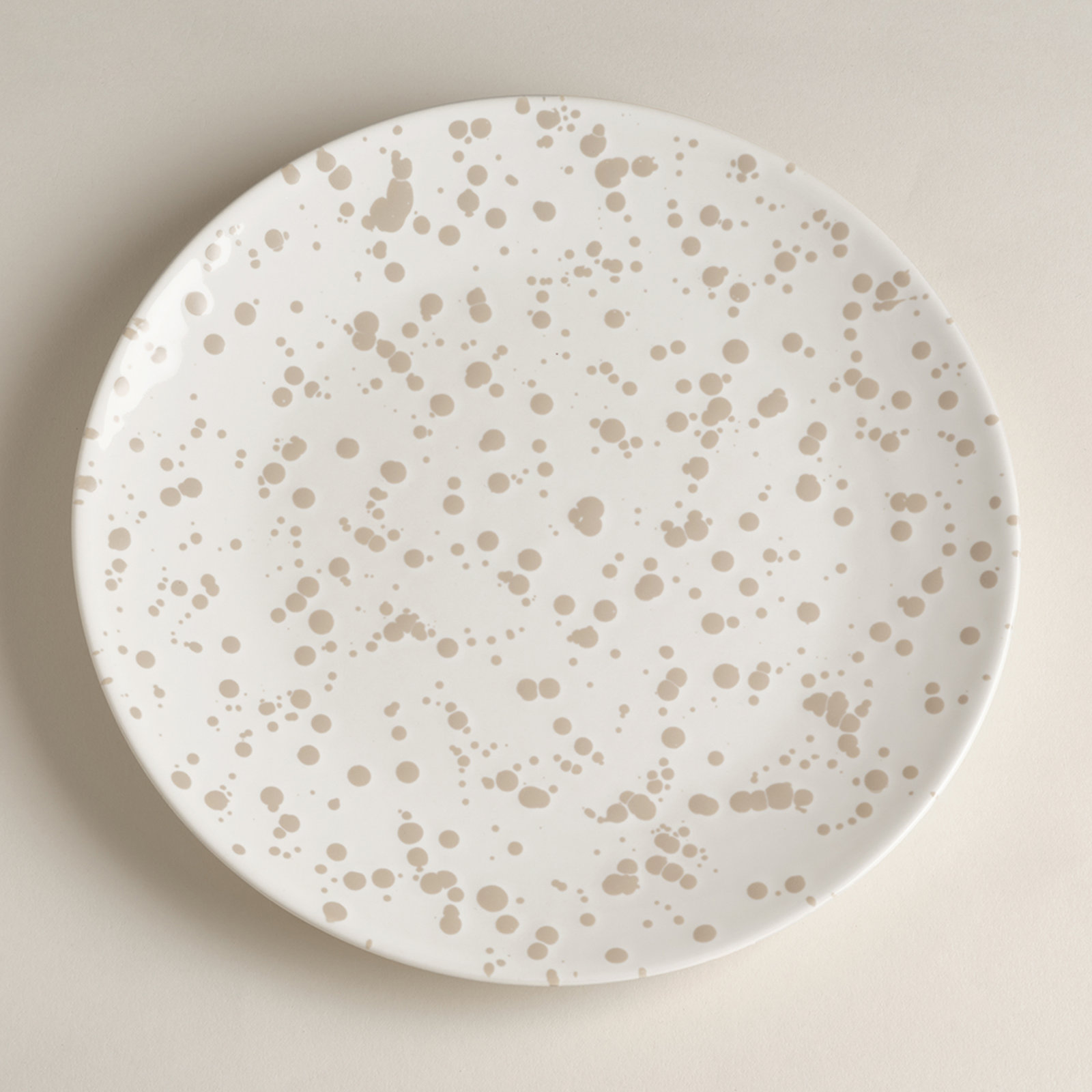 Year & Day Splatter Big Plates, Beige