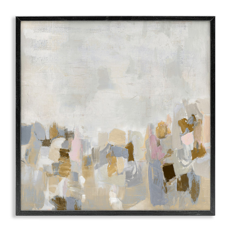 Giclée encadrée beige du sud-ouest rustique gris par Rachel Springer, Giclée encadrée noir minuit, H 12 po x l 12 po