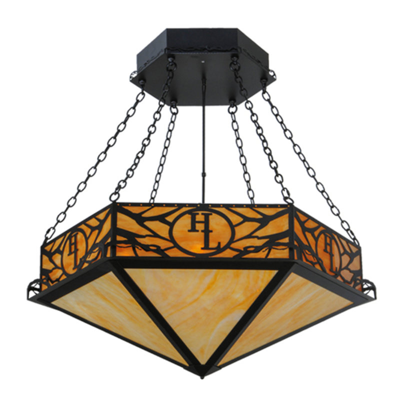 Luminaire suspendu géométrique 6 lumières Janaila