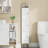 Slim Bathroom Storage Cabinet, Narrow Bathroom Organizers and Storage with 4 Adjustable Feet, Laundry Room Organization for Small Space, Kitchen, Living Room, 3 Doors White-1059047127-1065100851