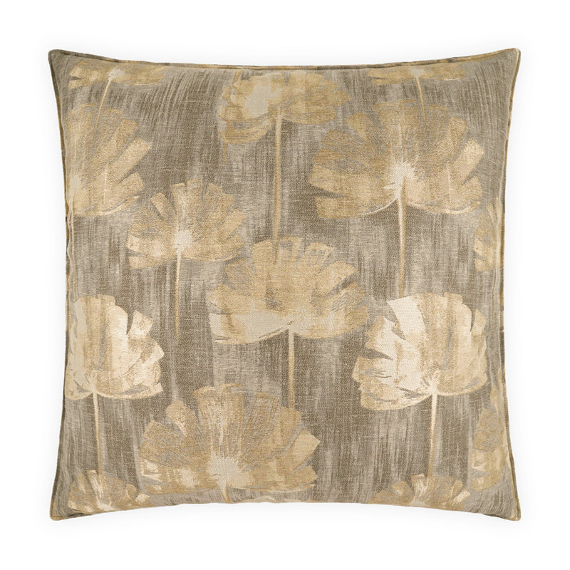 Emberleaf Square Pillow Cover & Insert, Taupe, Square 24"