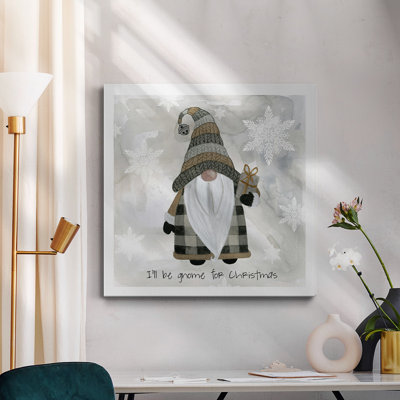Toile tendue avec châssis Gnome Friends III-Premium - prête à être accrochée