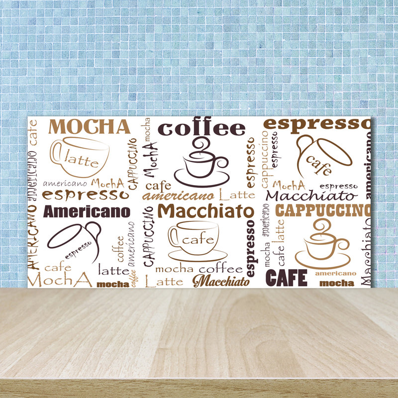 Cytlali 50cm W x 100cm L Glass Peel and Stick Panel