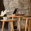 Damaris Solid Wood Three Leg Coffee Table