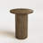 Pedestal Wood Round End Table Set Drum Side Table (Set of 2)-105293797