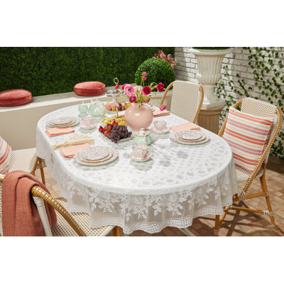 Olly Oval Floral Polyester Dining Linens