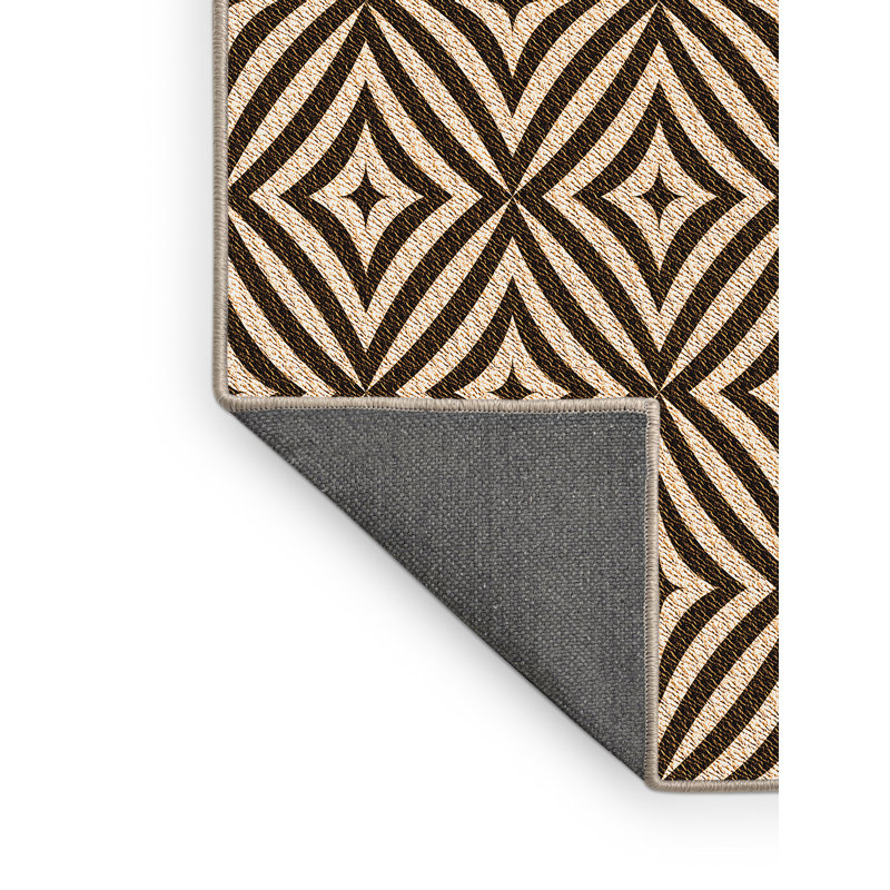 Performance Wool Geometric Indoor Rug, Rectangle 4' x 6'