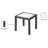 Ventrell Square Wood Metal Outdoor Side Table , 17'' in. W in. D-63541252