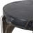Contemporary Round Quartz Accent Side Table For Home Decor - Stylish Narrow End Table For Living Room Or Bedroom Styling - Set Of 2, 24", Black-306254770-306254768