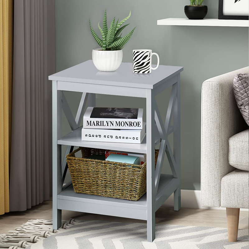 Quane End Table, Grey