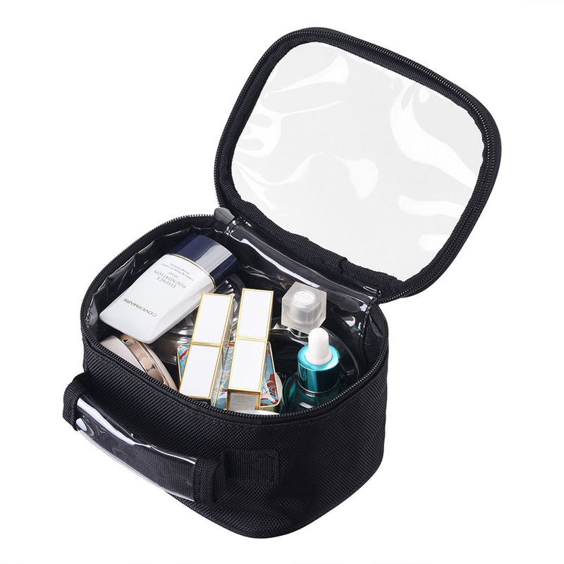 Trousse de maquillage transparente