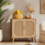 Buffet avec rangement, armoire de salle de bain décorative, avec deux portes et 4 compartiments de rangement, armoire avec pieds en bois massif, armoire pour vestibule, entrée, salon-60815499