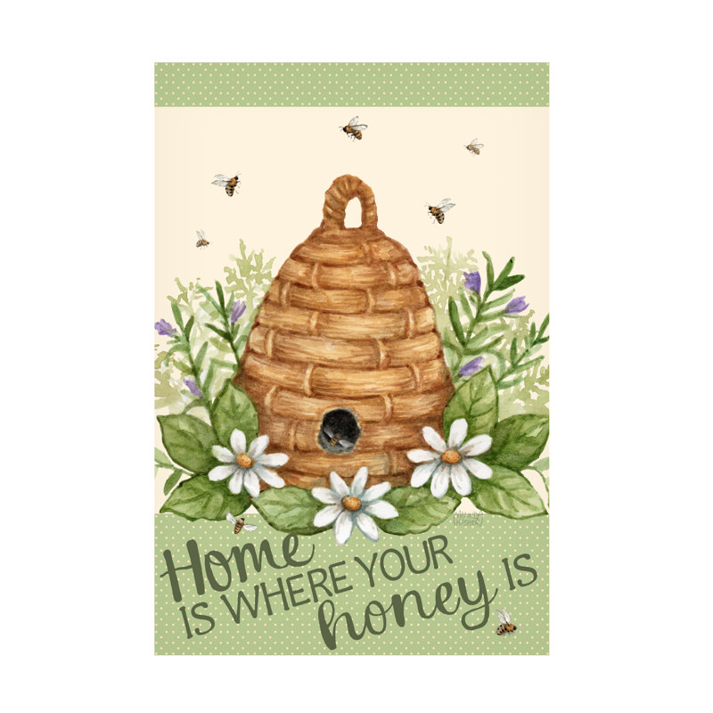 Art sur toile Melinda Hipsher Home Is Where Your Honey Is Bee Hive, H 16 po x l 24 po