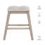 Chaise de comptoir rembourrée Taylor
