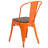 Kewaunee Metal Stackable Chair with Wood Seat-1921678925