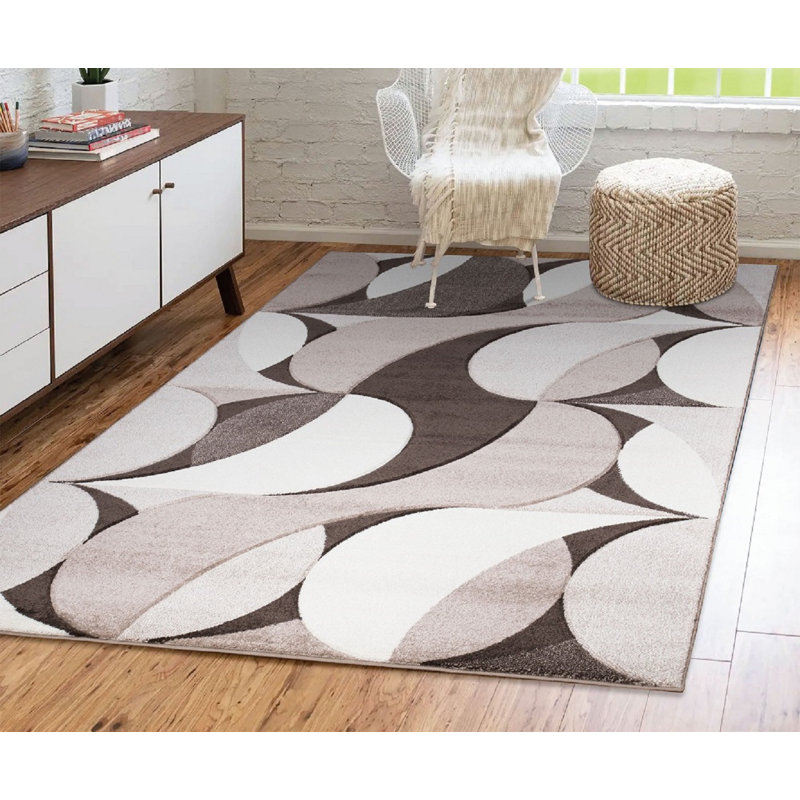 Astrit Abstract Area Rug, Rectangle 120 x 170cm