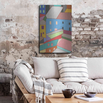 'Rooftops in Color I' by Nikki Galapon, Metal Wall Art