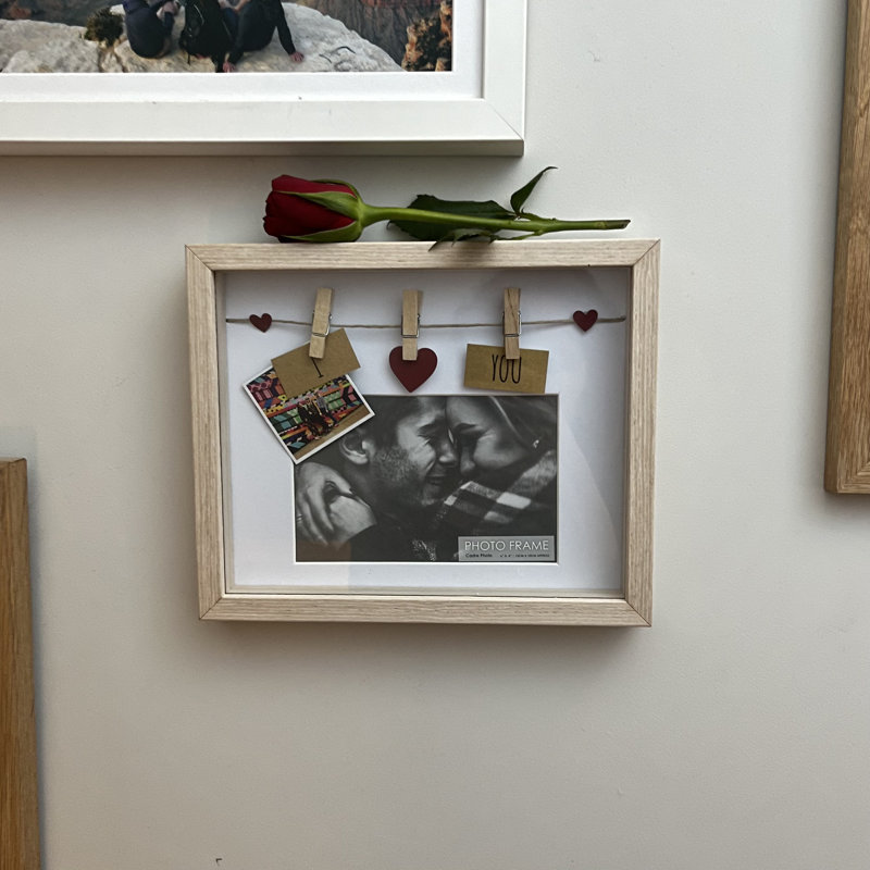 Brunkil Brown Wood Picture Frame with Mat