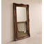 Miroir de plancher rétro en bois massif sculpté pleine grandeur-1009914206