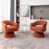 Polyester orange est en rupture de stock
