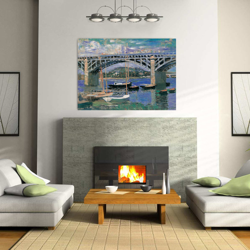 Claude Monet - No Frame Print on Wood, 102cm H x 140cm W x 1.8cm D