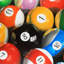 Gros plan sur les boules de billard | Décoration sur toile hyperréaliste encadrée